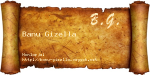 Banu Gizella névjegykártya