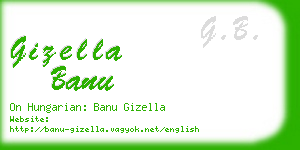 gizella banu business card